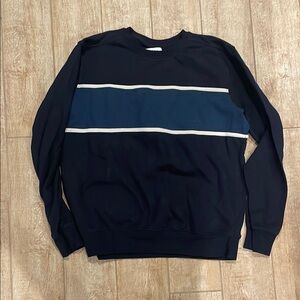 Men's Black and Blue Sweater
